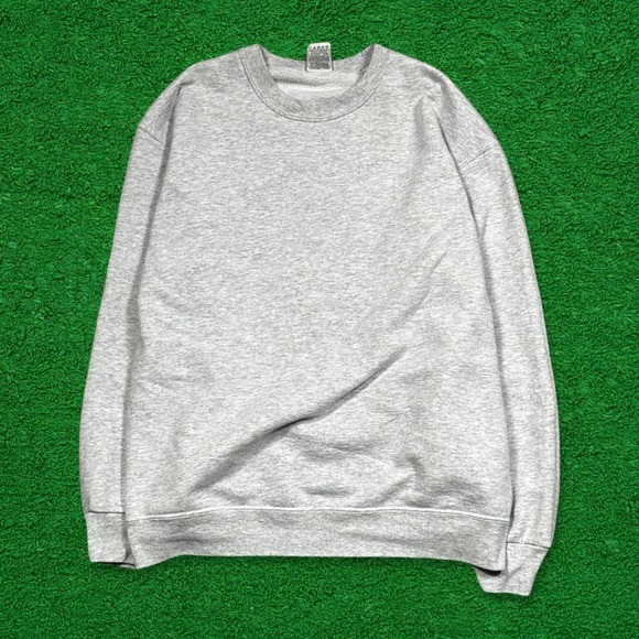 Fruit Of The Loom Best Gray Blank Crewneck Sweatshirt - Picture 1 of 5